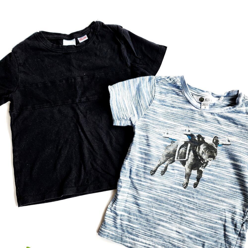 Zara 3T & Petit Lem Short Sleeve Boys Tee Bundle